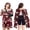 Red Print, variant on Pinspark Open Back Hospital Gowns for Women Post Shoulder Surgery Tear Away Snap Chemo Port Adaptive Clothing with Pockets