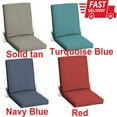 thumbnail image 4 of DODOING In Outdoor Patio Deck Dining Chair Cushions High Back UV Red Black Tan Teal (L) 43” x (W) 20” x (H) 3.5”, 4 of 5