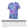 thumbnail image 6 of LAOLIUSN Men’s All Over Print Scale Pattern T-Shirt, Mermaid Dragon Scales Graphic Tee, Short Sleeve Crewneck,Sizes S-4XL, 6 of 7