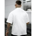 thumbnail image 3 of [2025 New Model]【Hot】Round-neck short-sleeved T-shirtGORGLITTER Men's Crewneck T Shirt Letter Graphic Short Sleeve Casual Drop Shoulder Oversized TeeHip-hop street style, 3 of 10