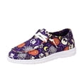 thumbnail image 2 of KEVCHE Halloween Canvas Shoes with Pumpkin Print for Women, Lightweight Breathable Slip On Low Top Sneaker for Travel Commuting Daily Wear, Festive Halloween Canvas Shoes, 2 of 8