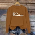 thumbnail image 7 of Womens Oversized Sweatshirt Crewneck Long Sleeve Fleece Lined Pullover Tops Fall Outfits Winter Clothes Coffee M, 7 of 7