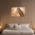 thumbnail image 3 of ZHONGYUTONG Holy Family Picture Virgin Mary and Jesus Canvas Wall Art Catholic Religious Christian Painting for Churches Decor Framed (12.00" x 18.00"), 3 of 5