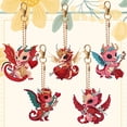 thumbnail image 3 of DIY Diamond Art Key Rings Llavero de forma especial Suministros Regalo de dibujos animados para niños, 3 of 9