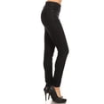 thumbnail image 3 of Jvini Women's Pull On Skinny Jeans Stretch Denim Jean Jeggings Regular Length Washed Black Denim, 3 of 6