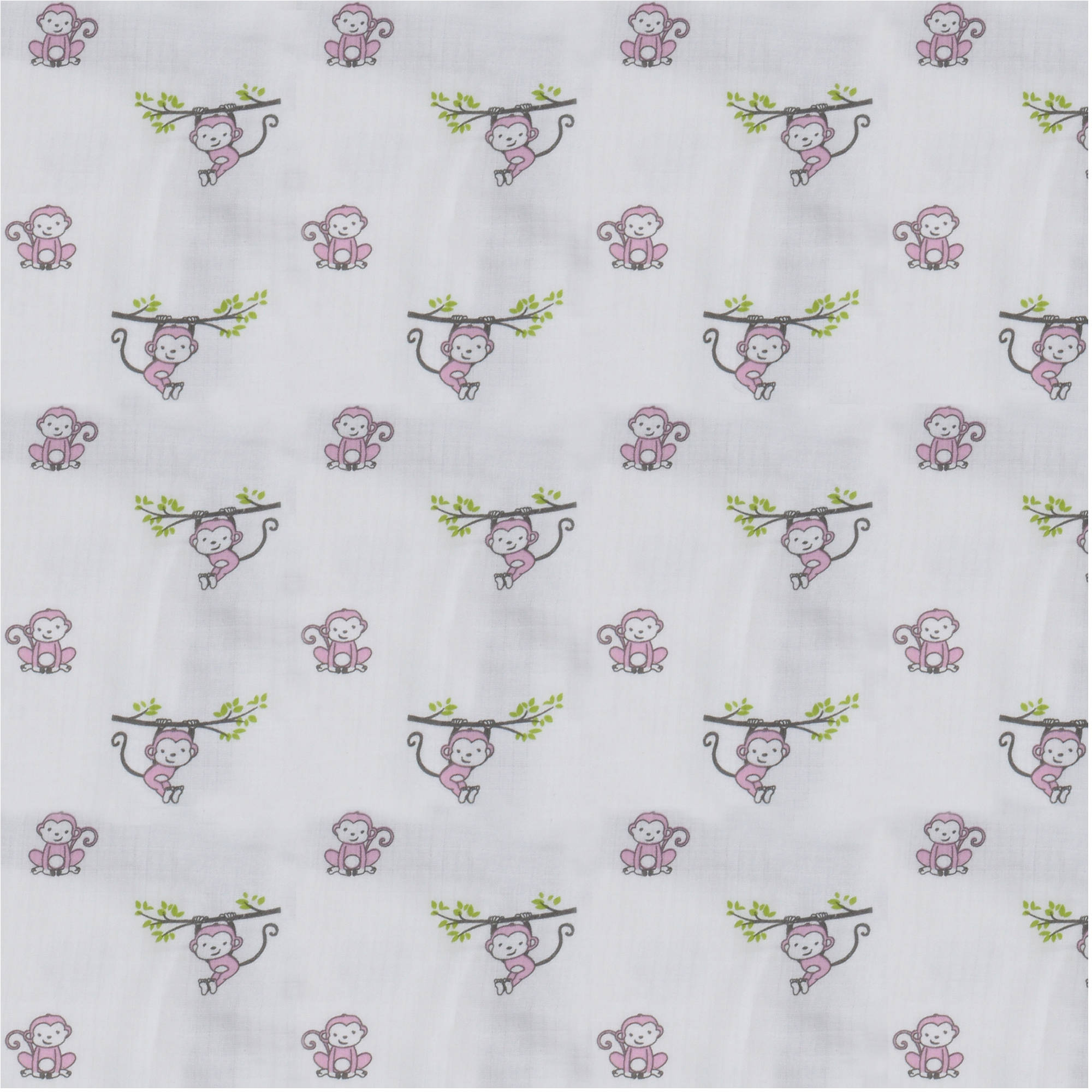 Happy Monkeys Muslin Crib or Toddler Bed Fitted Sheet 100% Cotton Muslin