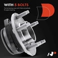 thumbnail image 6 of A-Premium Rear Wheel Bearing and Hub Assembly Compatible with Chevrolet Equinox GMC Terrain 2018-2021, 6 of 8