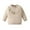 Beige, variant on SUXIAN Girls Sweatshirt Solid Color with Ruffles Lace Trim Pullover for Toddler Cute Wear Red 3-6 Months