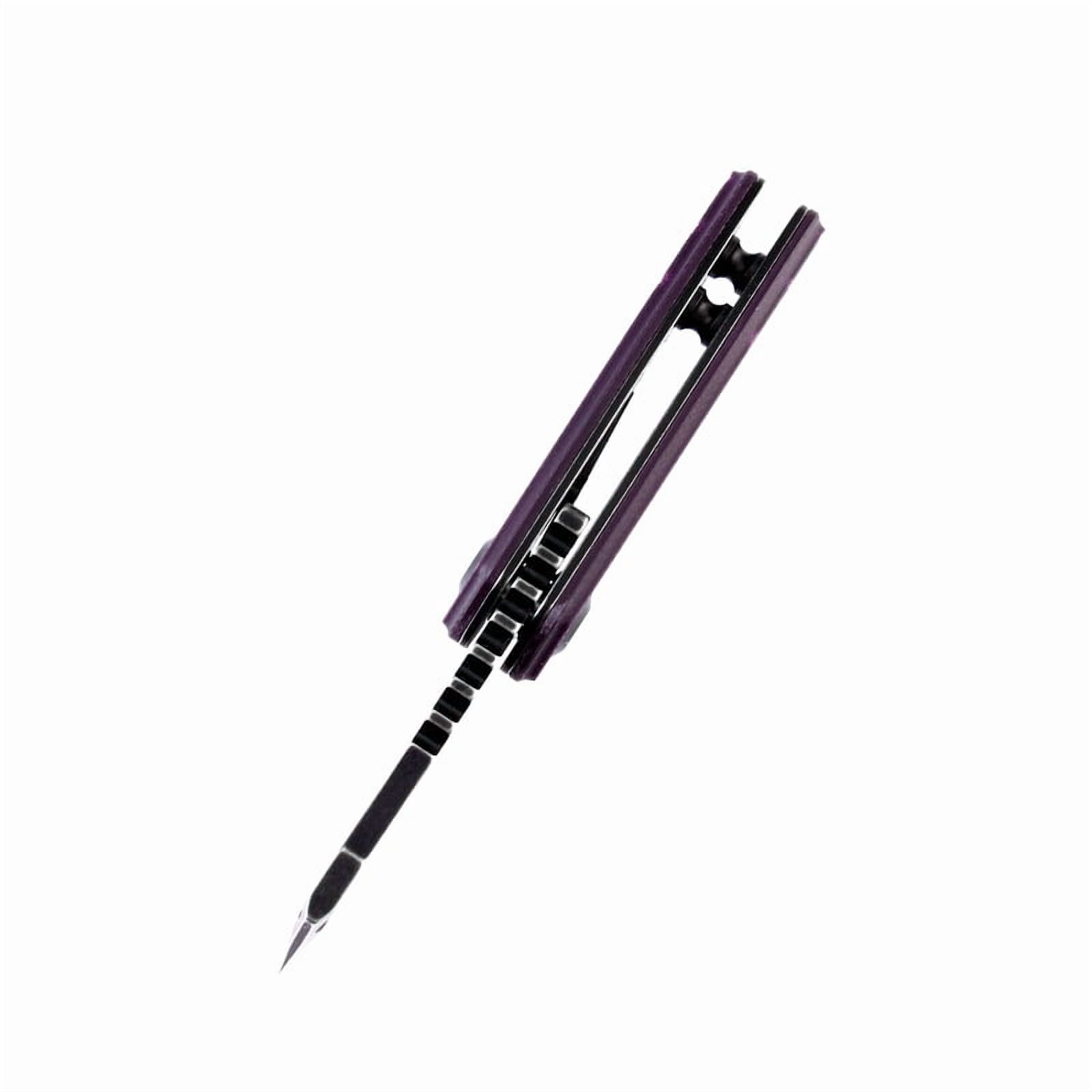 Kansept Mini Korvid Folding Pocket Knife 1.45'' 154CM Blade,Purple G10 Handle,T3030A3