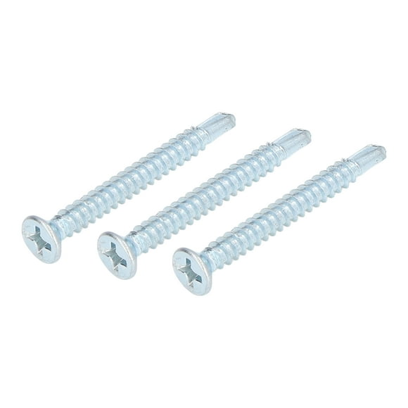 Cross Self Drilling Screws Kit, Zinc Plated Excellent Retention 250Pcs Self Drilling Screw Assortment Corrosion Resistant for Wood Work