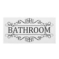 thumbnail image 5 of Dayesque Removable Waterproof Bathroom Door Sign Wall Decal Lettering Wall Sticker for Home And Commercial Space Black, 5 of 8