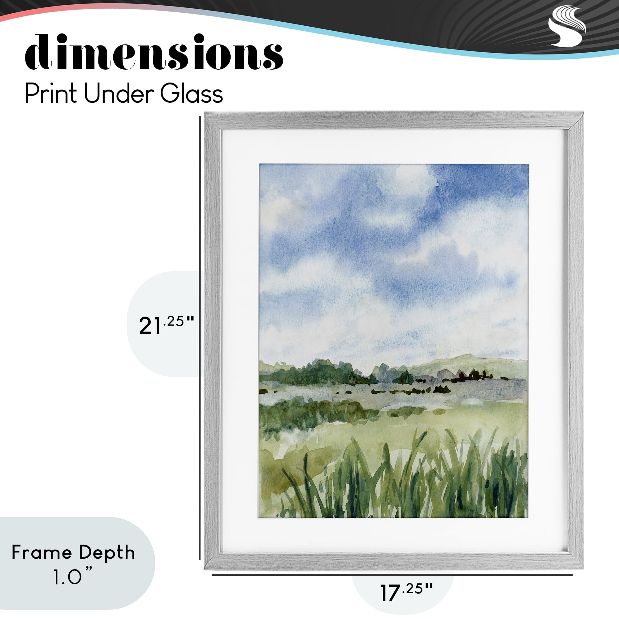 Stupell Industries Fresh Spring Morning Gray Framed Print Under Glass, design by Lanie Loreth