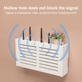 thumbnail image 3 of Joernso WiFi Router Storage Box Wall Mount Wooden Router Shelf Organizer Power Strip Cable Management Hider Rack for Modem Cable Router Cover, 3 of 8