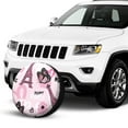 thumbnail image 4 of Kll Eiffel Tower And Butterflies Tire Cover,Universal Wheel Tire Cover For Trailer, Rv, Suv, Truck,Camper And Many Vehicle,(16 Inch), 4 of 8
