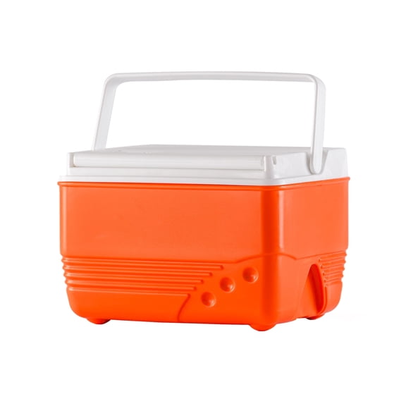 Rahber 5.75 Qt Hard Sided Small Ice Chest Cooler with Retractable Handle