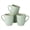 Light Green, variant on Famiware Jupiter 4-Piece Stoneware Coffee Mug Sets, Dishwasher Safe and Microwave Safe, Light Green