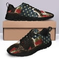 thumbnail image 4 of Big Foot American Flag Running Shoes Sneakers Mesh Black Size 7, 4 of 5