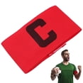 thumbnail image 1 of OULII Brassard de Capitaine de Soccer Rouge Design Mode Durable Lot de 1 pour Équipement de Fan, 1 of 8