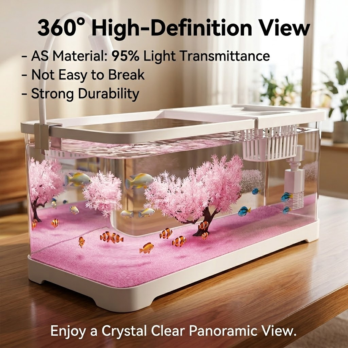 Tawatiler 5 Gallon Betta Fish Tank Starter Kit with LED Light photo 3