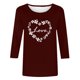 thumbnail image 5 of TaTaai Women St. Patrick's Print Black Crew Neck Top 3/4 Sleeve Loose Casual Tee Ladies Spring Daily Wear Soft Comfortable Non-See-Through No Fading Lightweight Top Gift, 5 of 7