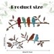 thumbnail image 2 of Love Birds on a Branch Metal Wall Decor Tree Art Metal Bird Garden Wall Art Signs Colgante negro para Navidad Halloween Decoración del hogar Interior Pegatinas de pared negras JM, 2 of 5