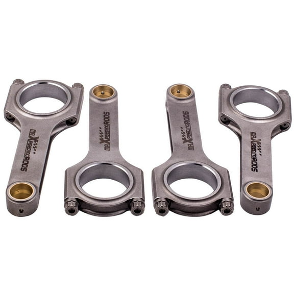 maXpeedingrods 4x Forged Connecting Rods ARP2000 Bolts for Hyundai 1.6 Gamma T-GDI G4FJ 130.8mm for Hyundai Kona/Elantra / i30 / i20/ i40/ Veloster & for Kia Forte/Soul/Sportage/Accent