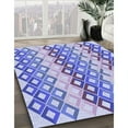 thumbnail image 3 of Ahgly Company Machine Washable Indoor Rectangle Transitional Periwinkle Purple Area Rugs, 4' x 6', 3 of 7