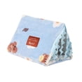 thumbnail image 4 of Casa para hámster con cortina lavable, escondite para animales pequeños, jaula para cobayas Azul L, 4 of 8