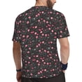 thumbnail image 2 of Wukai Valentine'S Day Print Men's Short-Sleeved Mesh T-Shirt,Quick-Dry Short Sleeve Workout T-Shirt-, 2 of 8