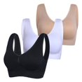 thumbnail image 2 of 3pcs/set Pure Sports Bra Mujer Push-up acolchado ropa interior sin costuras (C 2XL) Ehuebsd Para estrenar, 2 of 5
