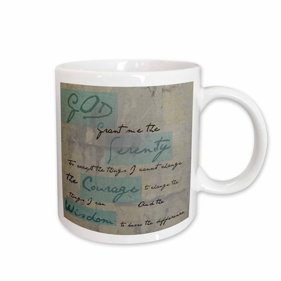 3drose, Serenity Prayer - Inspirational - Spiritual, 15oz Mug