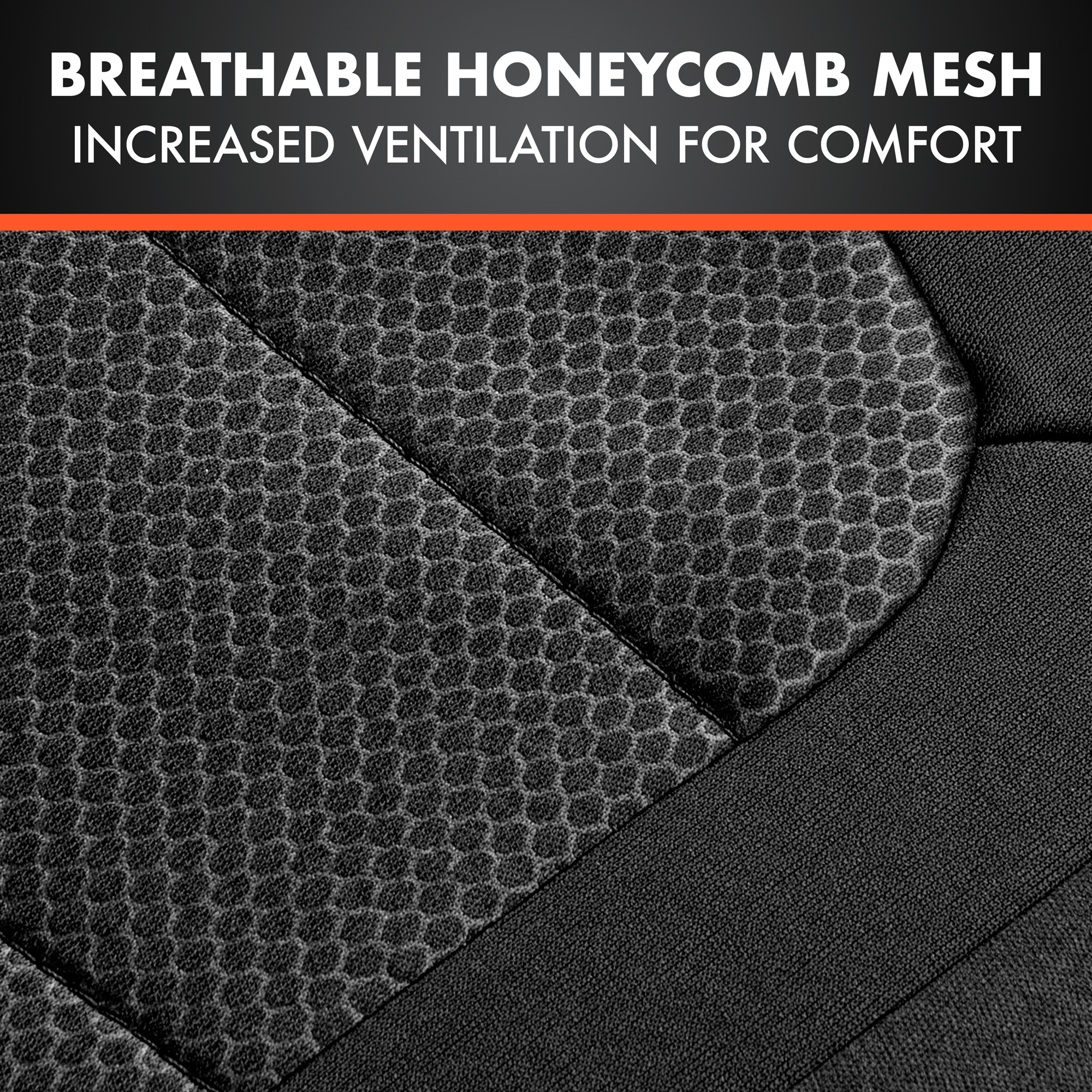 BDK Carxs Freshmesh Car Seat Covers For Front Seats - Black