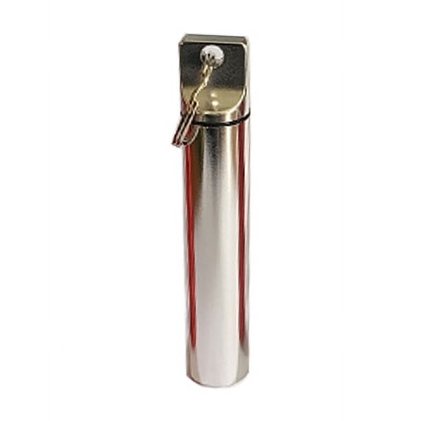Tubo de palillo de dientes de aleación de aluminio de cabeza plana portátil sellado impermeable cuchara de oreja de metal botella de aluminio almacenamiento hisopo de algodón caja de medicina