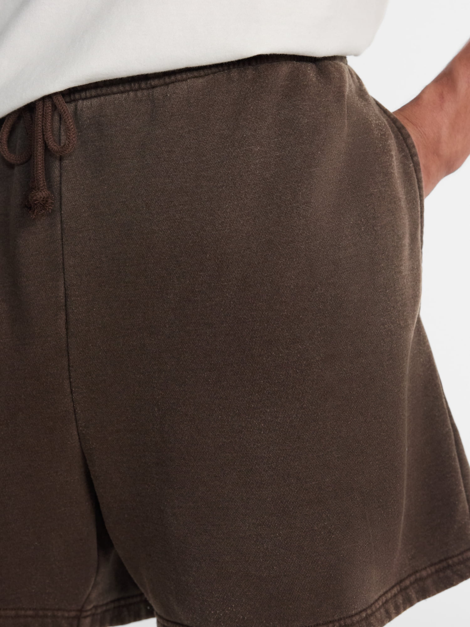 No Boundaries Fleece Jogger Shorts, 6" Inseam, Men's Sizes XS-5XB