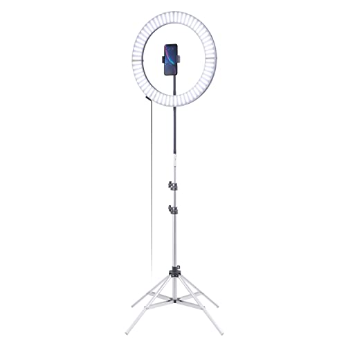 GLAMCOR Galileo Portable Ring Light Kit 18" Foldable LED Ring Light