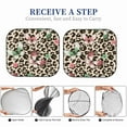 thumbnail image 6 of Disketp 2 Piece Leopard Dots Seamless Pattern Pattern Windshield Sunshades,Folding Windshield Sun Shade For Car Suv Trucks Sedan,Blocks Uv Rays Sun Visor Protector-Large, 6 of 7
