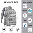 thumbnail image 6 of Vintage Floral Print Boho Daypack - Lightweight Yet Durable | 17" Laptop Compartment, 6 of 6
