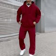 thumbnail image 2 of Sweatsuits For Men Set 2 Piece Adults, Track Suits Hoodies Men's Tracksuit Hooded Outfits Sweatsuit with Pockets Athletic Jogging, 2 of 9