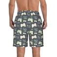 thumbnail image 3 of Yiaed Gamers Print Men's Swim Trunks with Lining Quick Dry Sports Shorts Beach Shorts Boardshorts-3X-Large, 3 of 5