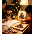 thumbnail image 3 of Christmas Pearl Art Kit with Frame, DIY Bead Painting Craft for Adults and Beginners, Holiday Home Wall Decor Set, Christmas Crafts for Indoor Holiday Decorating, 3 of 4