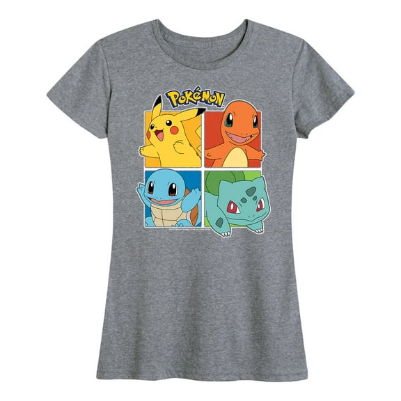 Pokémon - Partner Squares - Women's Short Sleeve Graphic T-Shirt