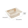thumbnail image 2 of Floleo Pull-Out Refrigerator Storage Box Food Organizer Drawer Shelf for Kitchen Bathroom, Durable Plastic Organizer Tray for Utensils Soap Brush Towel, Space-Saving Easy to Clean Home Accessory, 2 of 3