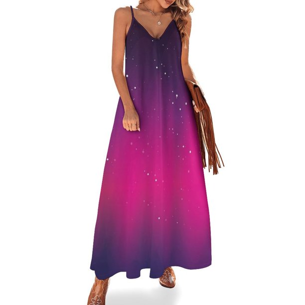 Vestido sin mangas Aurora Borealis para mujer, vestido de noche, vestido de fiesta de lujo para mujer, vestido de noche sexy para mujer