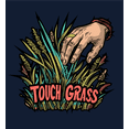 thumbnail image 2 of Labbing Touch Grass Gamer Nerd  Youth Navy Blue Crew Neck Short Sleeve Tee-Medium, 2 of 2