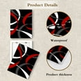 thumbnail image 5 of Red Abstract Wall Art, Black and Red Geometric Canvas Wall Art, Modern Minimalist Framed Wall Art for Living Room Bathroom Bedroom Kitchen Ready to Hang, 12X12 Inches, 5 of 7