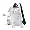 thumbnail image 3 of One Line Owls Cartoon Travel Laptops Backpack for Women Anti-theft Casual Work Bag Daypack Lightweight Laptop Bag, 3 of 7