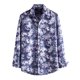 thumbnail image 4 of Camisas Para Hombre Camisa estampada informal de otoño e invierno para hombre, camisa de manga larga con solapa y botones, camisa informal de manga larga con solapa estampada (Purple, XXL), 4 of 6