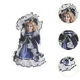 thumbnail image 6 of colcolo Porcelain Doll Collectible Beautiful Modern 11.81inch for Home Gift Ornament Blue, 6 of 8