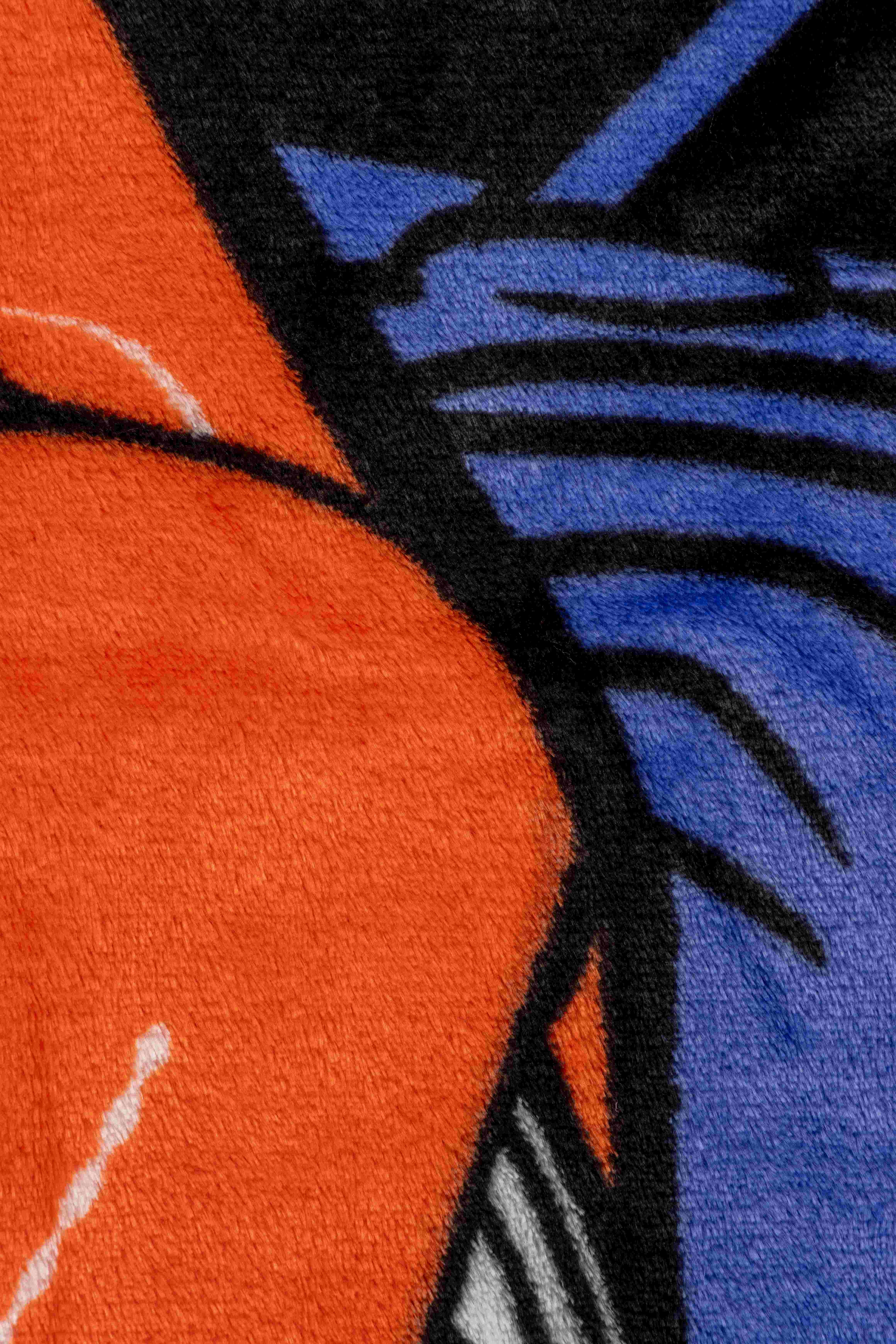 Monster Jam Smash & Mash 62x90 Silk Touch Blanket, Kid, Polyester, Blue & Orange, Feld Entertainment