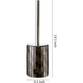 thumbnail image 3 of Whole Housewares Bathroom Toilet Brush Set (Black/Gold), 3 of 4